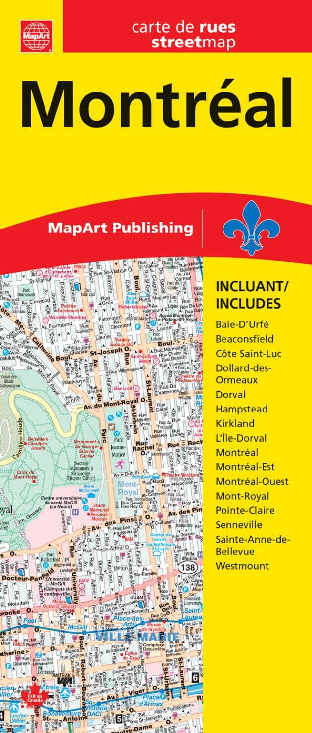 Carte des rues de Montréal | Canadian Cartographics Corporation plan de ville Canadian Cartographics Corporation Default Title