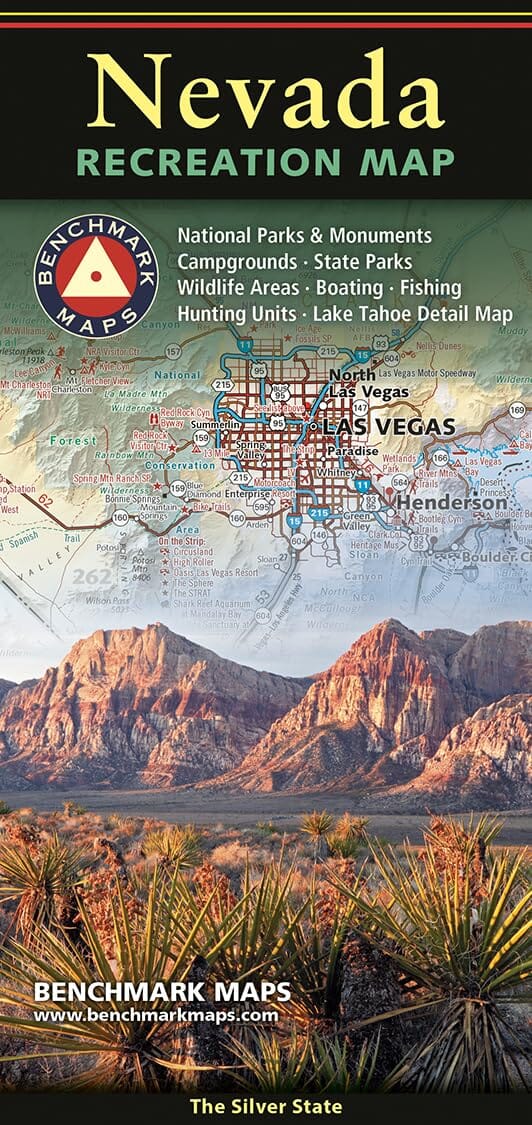 Carte routière du Nevada | Benchmark Maps carte routière Benchmark Maps 