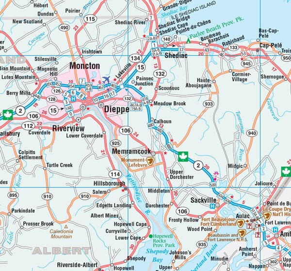 Carte routière du Nouveau-Brunswick | Canadian Cartographics Corporation carte pliée Canadian Cartographics Corporation 