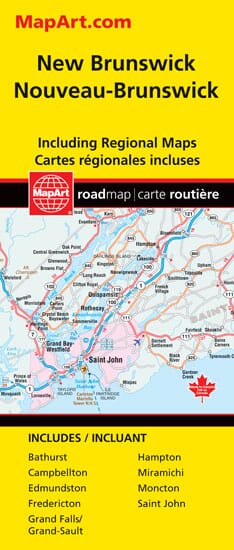 Carte routière du Nouveau-Brunswick | Canadian Cartographics Corporation carte pliée Canadian Cartographics Corporation 