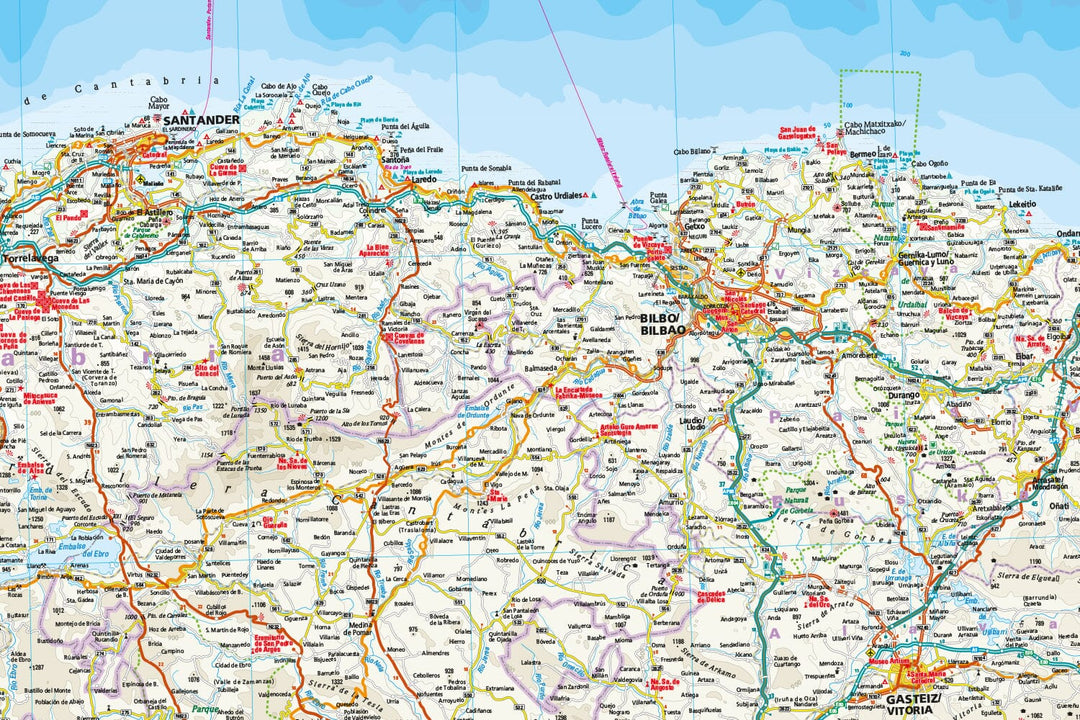 Carte routière - Espagne Nord : Chemin de St Jacques de Compostelle | Reise Know How carte pliée Reise Know-How 