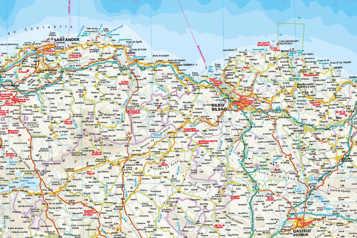 Carte routière - Espagne Nord : Chemin de St Jacques de Compostelle | Reise Know How carte pliée Reise Know-How 