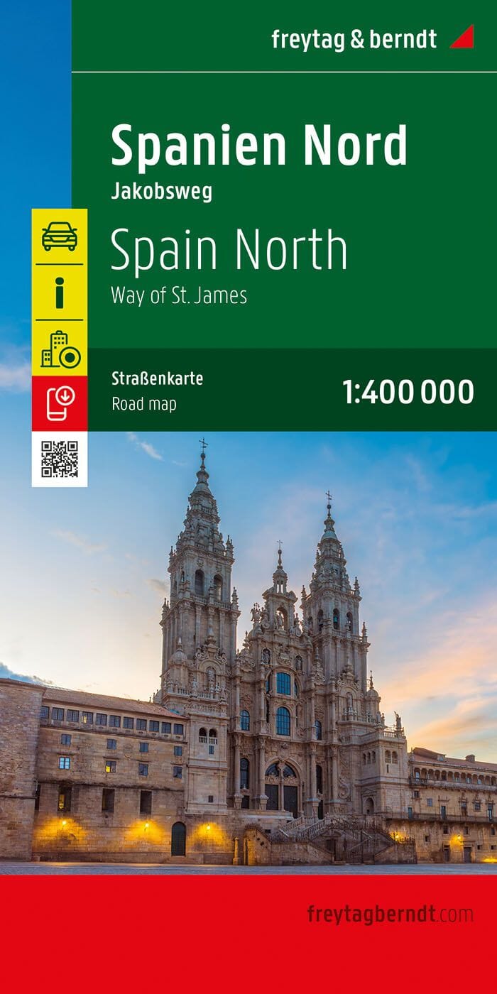 Carte routière - Espagne Nord (spéciale pèlerinage de St Jacques) | Freytag & Berndt carte routière Freytag & Berndt 