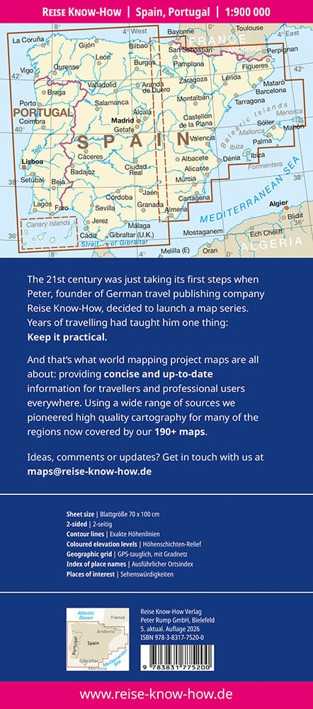 Carte routière - Espagne & Portugal | Reise Know How carte routière Reise Know-How