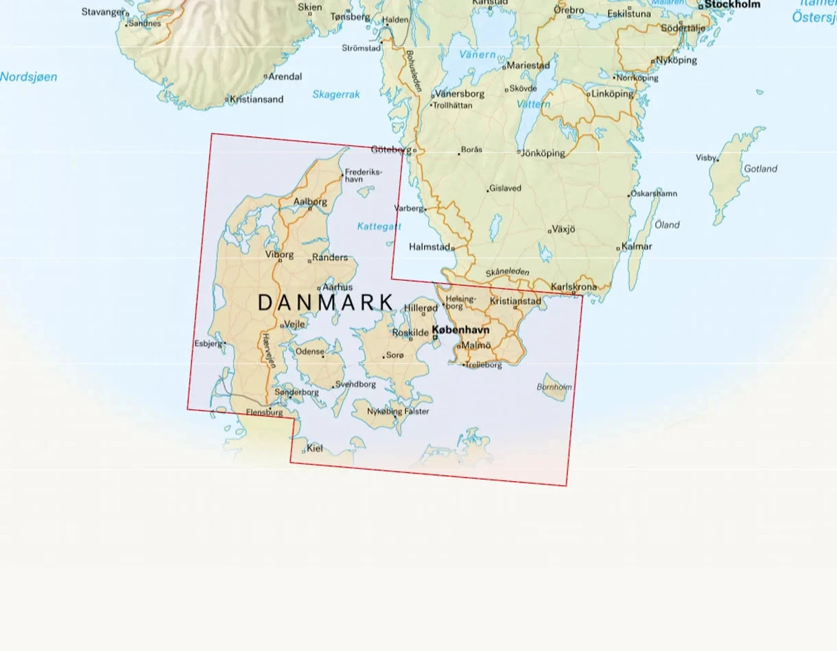 Carte routière et touristique - Danemark | Calazo carte routière Calazo 