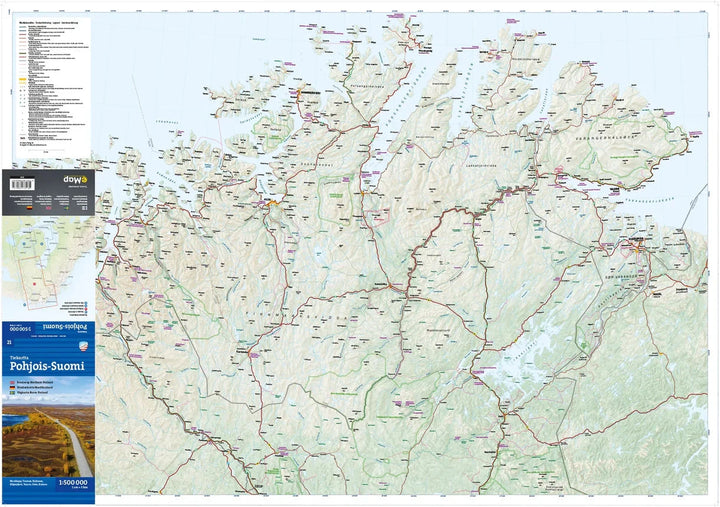 Carte routière et touristique - Finlande Nord | Calazo carte routière Calazo 