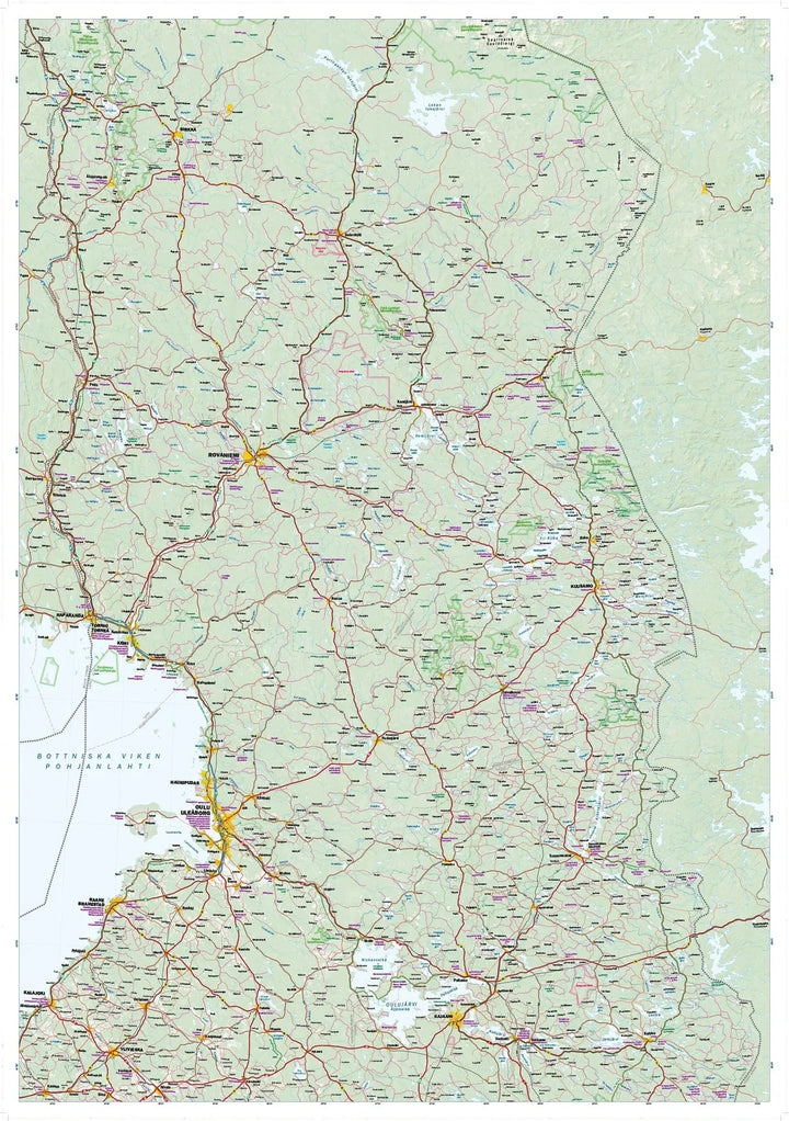 Carte routière et touristique - Finlande Nord | Calazo carte routière Calazo 