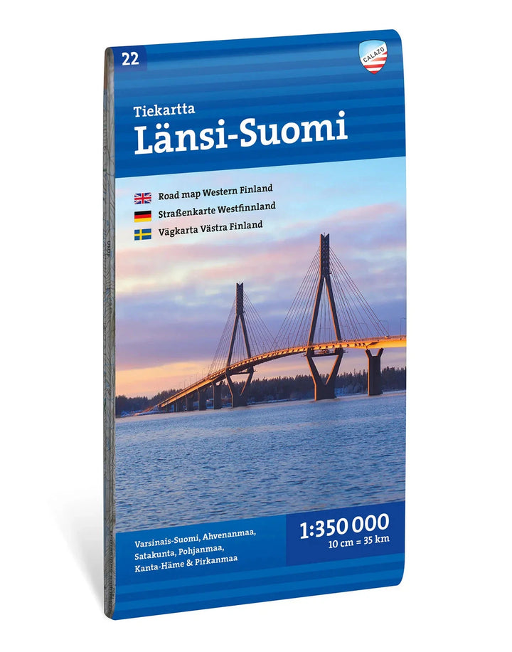 Carte routière et touristique - Finlande occidentale | Calazo - 1:350 000 carte routière Calazo 