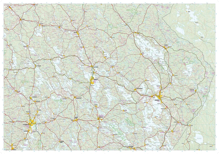 Carte routière et touristique - Finlande orientale | Calazo - 1:350 000 carte routière Calazo 