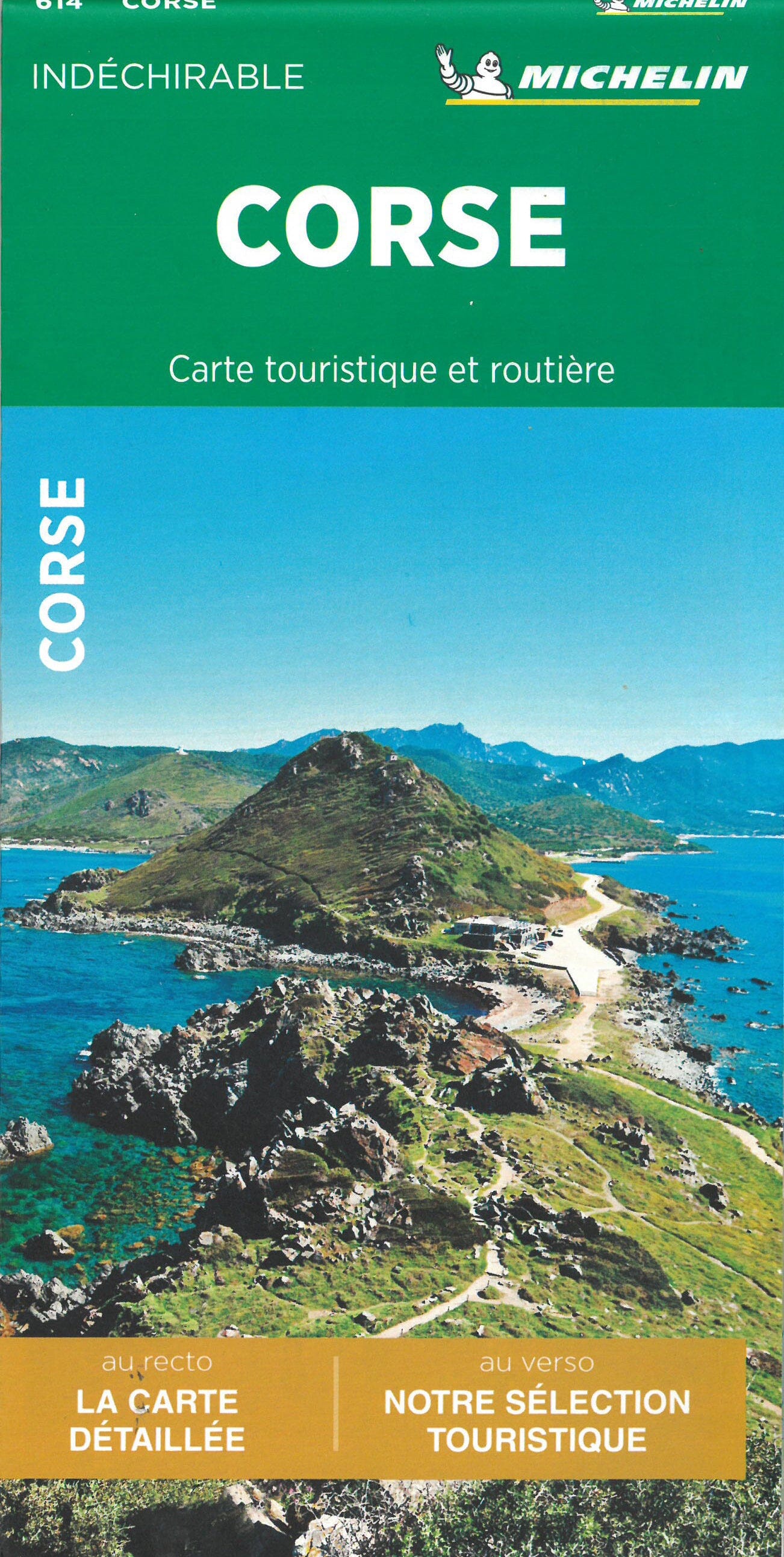 Carte routière et touristique indéchirable - Corse | Michelin carte routière Michelin