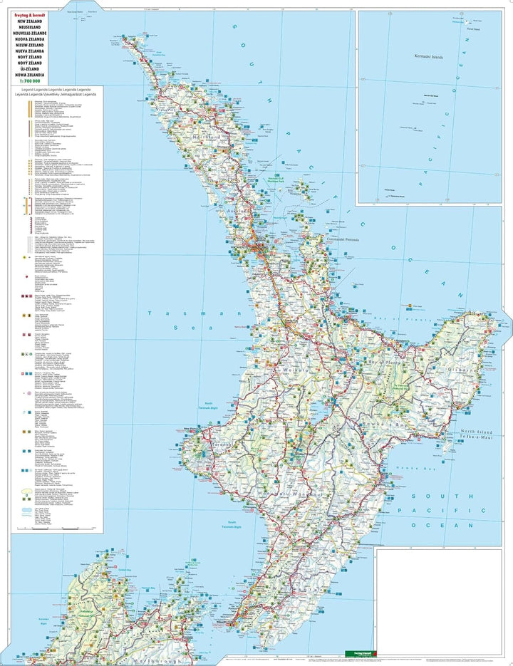 Carte routière et touristique - Nouvelle Zélande | Freytag & Berndt carte routière Freytag & Berndt 
