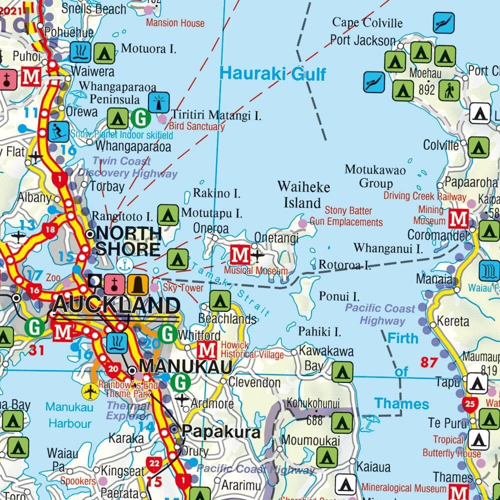 Carte routière et touristique - Nouvelle Zélande | Freytag & Berndt carte routière Freytag & Berndt 