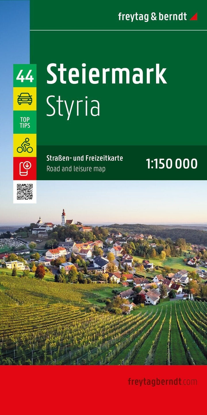 Carte routière et touristique - Styrie (Autriche) - 1:150 000 | Freytag & Berndt carte routière Freytag & Berndt 