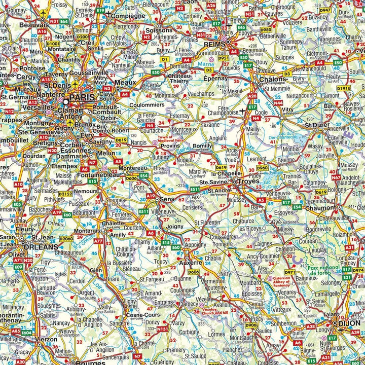 Carte routière - Europe de l’Ouest | Freytag & Berndt carte routière Freytag & Berndt 