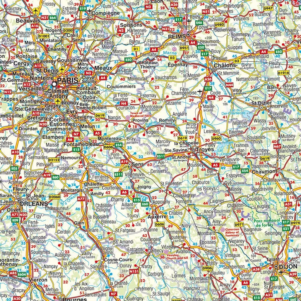 Carte routière - Europe de l’Ouest | Freytag & Berndt carte routière Freytag & Berndt 