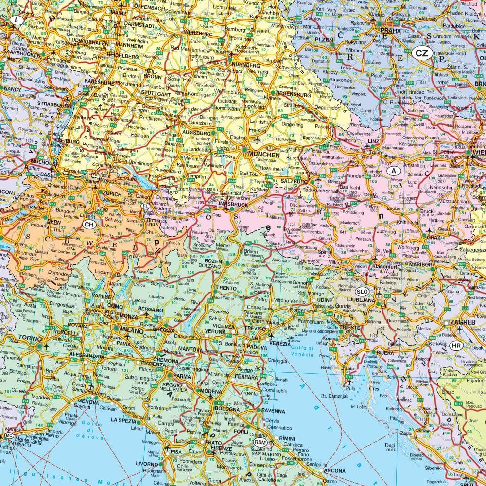 Carte routière - Europe politique | Freytag & Berndt carte routière Freytag & Berndt 