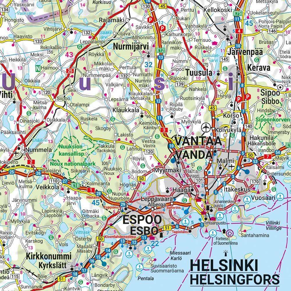 Carte routière - Finlande | Freytag & Berndt carte routière Freytag & Berndt