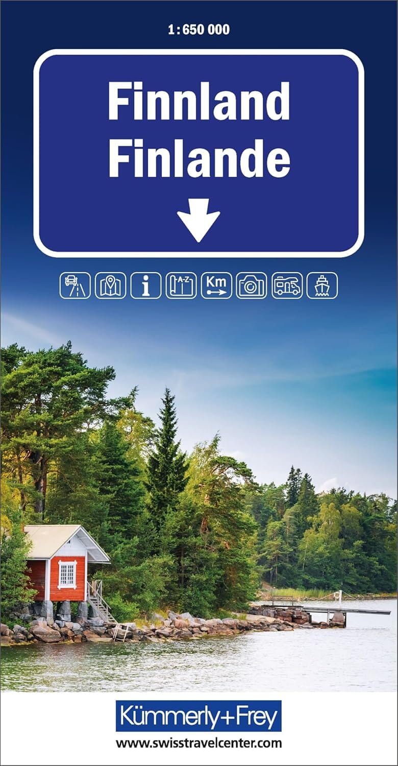 Carte routière - Finlande | Kümmerly & Frey carte routière Kümmerly & Frey