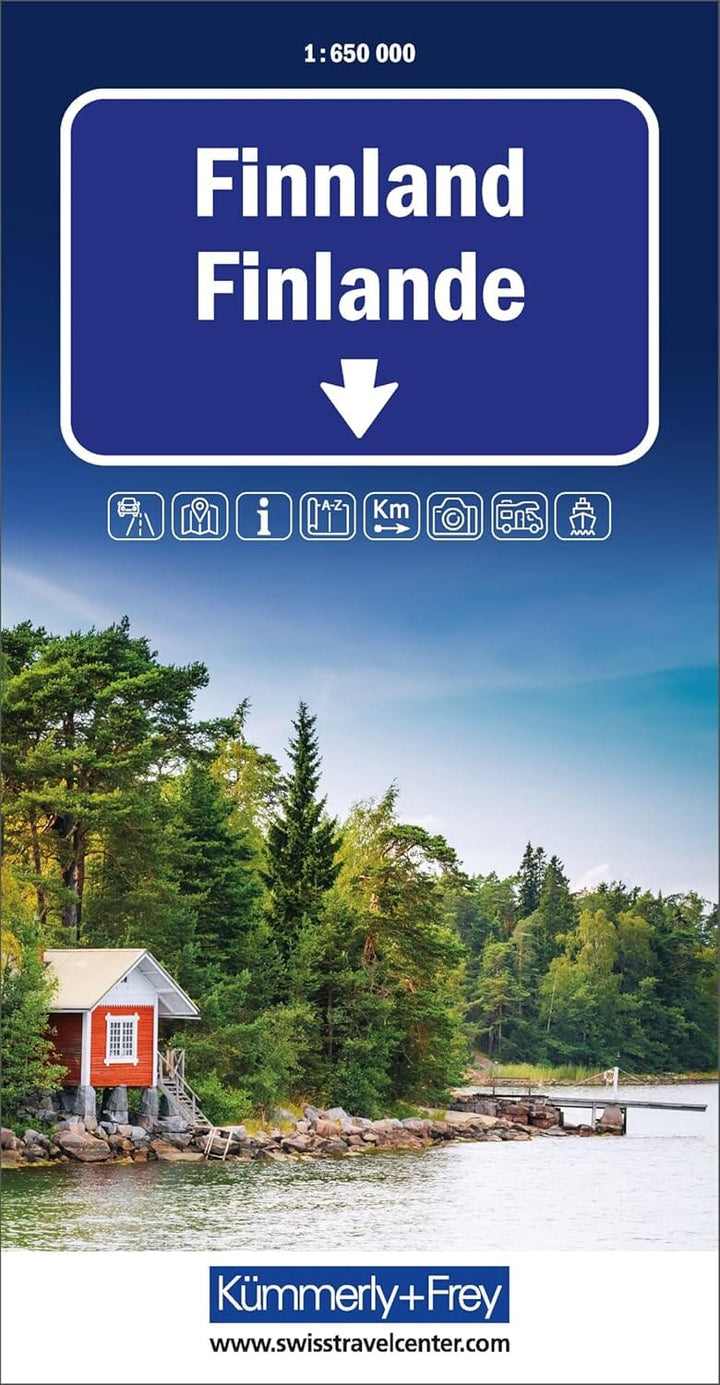 Carte routière - Finlande | Kümmerly & Frey carte pliée Kümmerly & Frey 