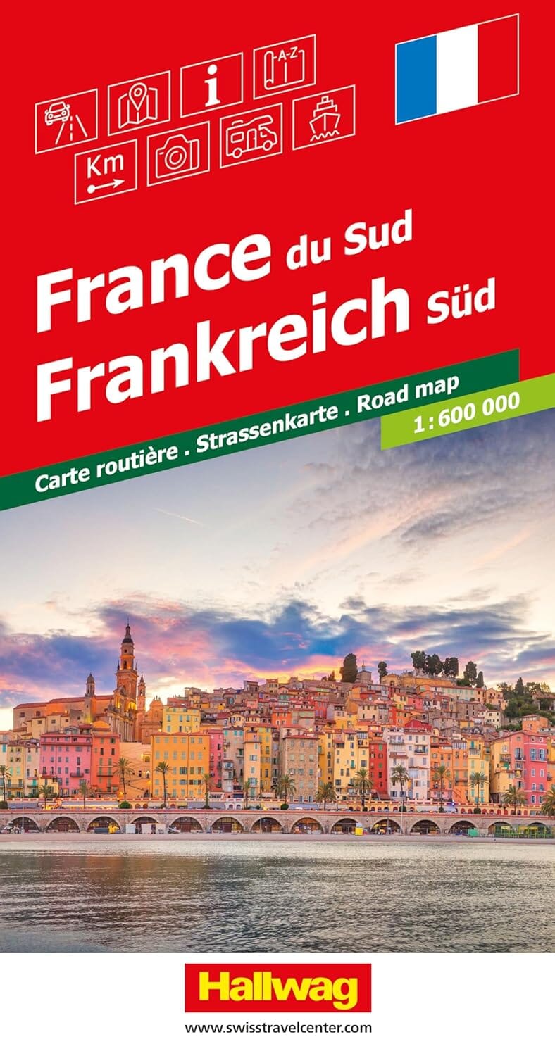 Carte routière - France du Sud | Hallwag carte routière Hallwag 