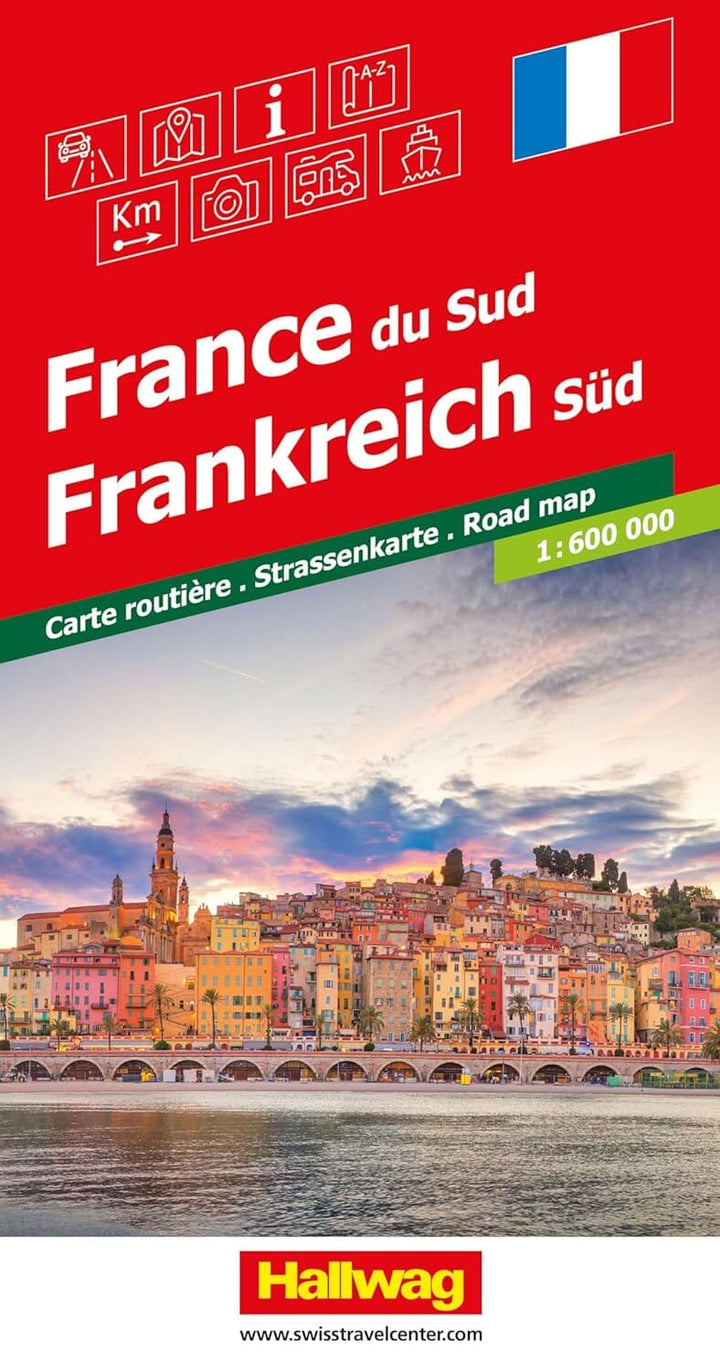 Carte routière - France du Sud | Hallwag carte routière Hallwag 