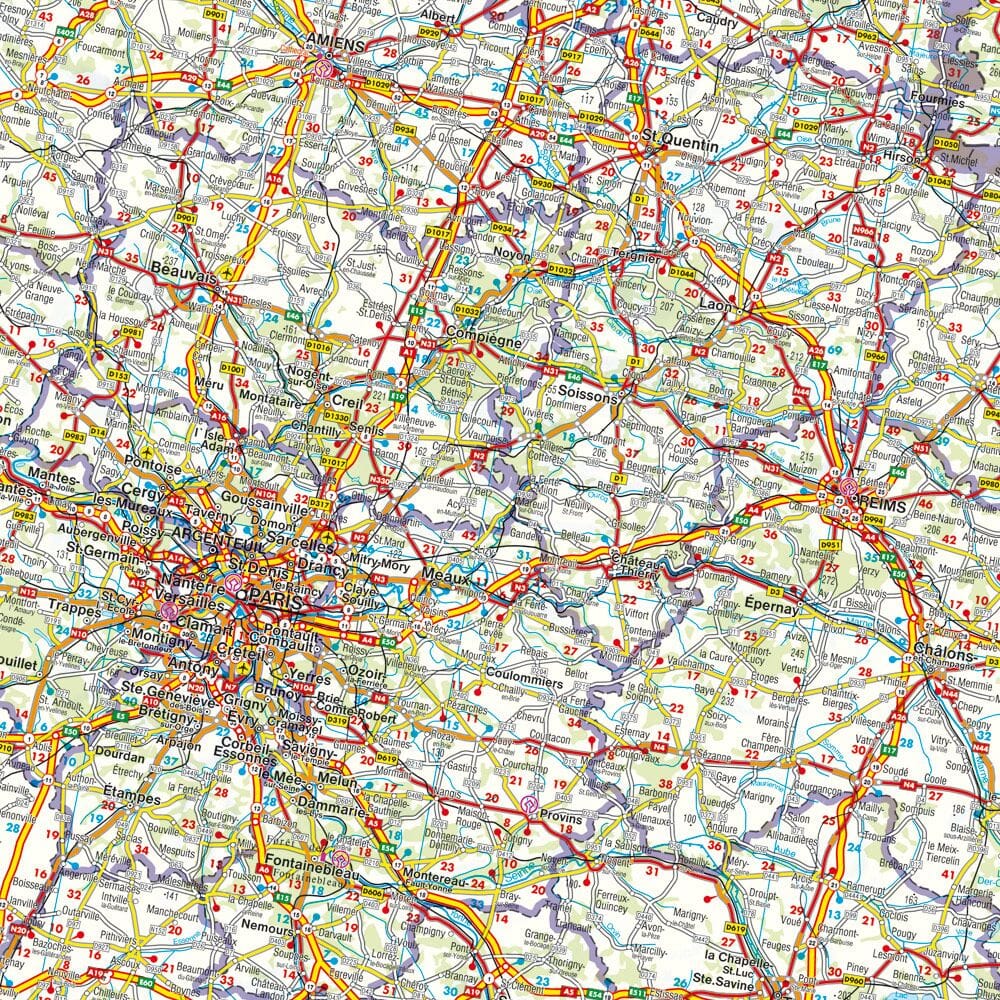 Carte routière - France (impression recto) | Freytag & Berndt carte routière Freytag & Berndt 