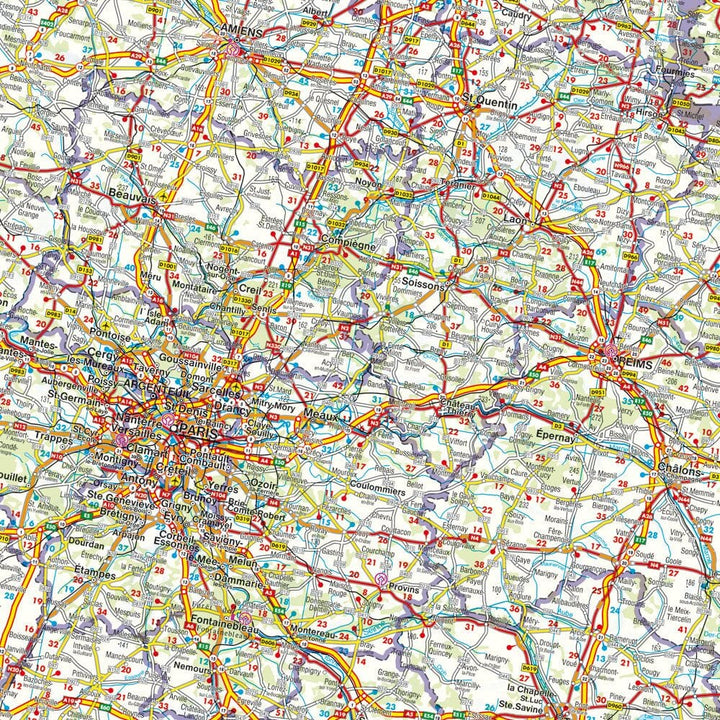 Carte routière - France (impression recto) | Freytag & Berndt carte routière Freytag & Berndt 