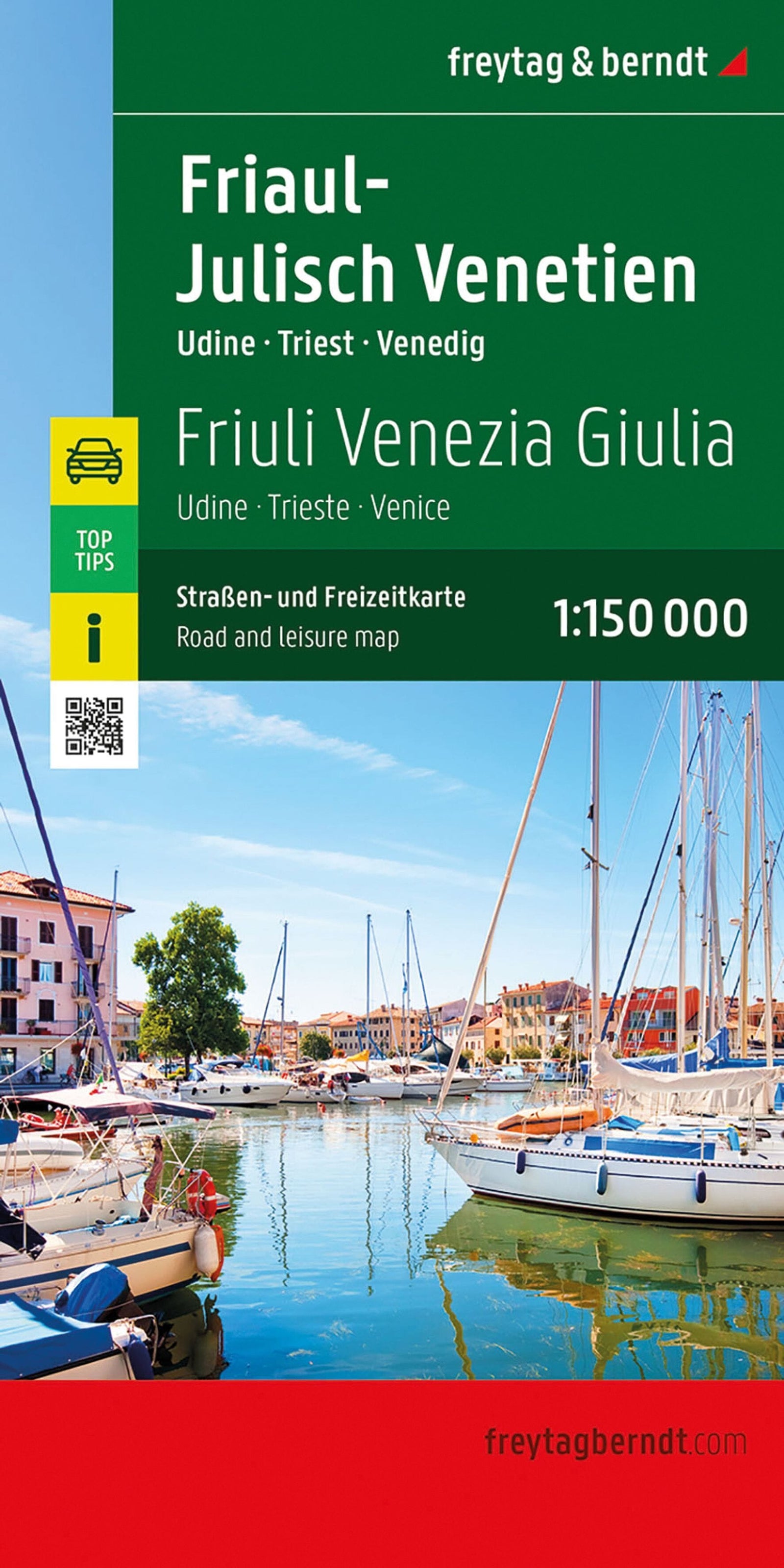 Carte routière - Frioul-Vénétie Julienne (Udine, Venise, Trieste) | Freytag & Berndt carte routière Freytag & Berndt 