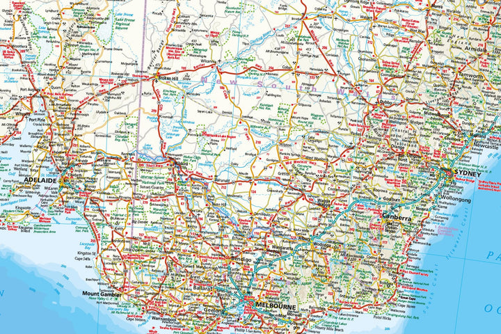 Carte routière générale de l'Australie | Reise Know How carte routière Reise Know-How 