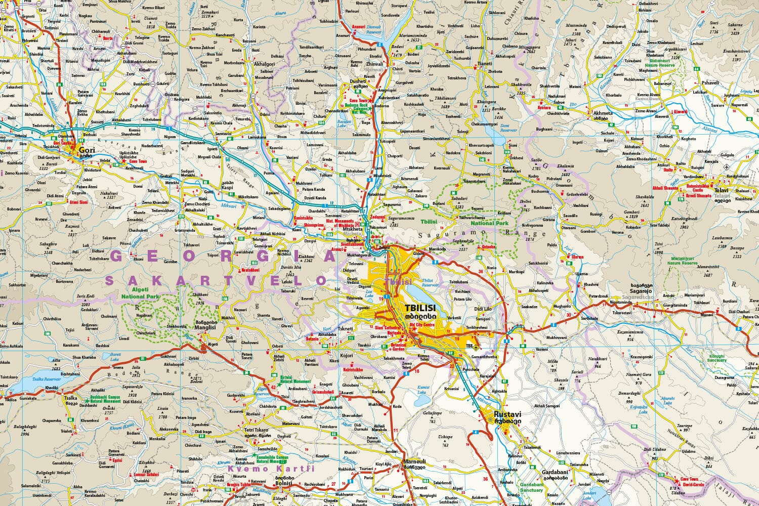 Carte routière - Géorgie | Reise Know How carte routière Reise Know-How