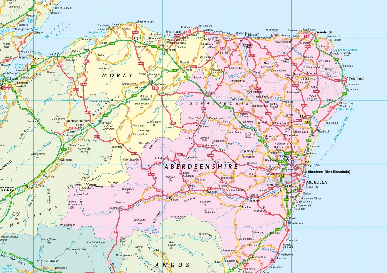 Carte routière - Grande Bretagne 2026 | Collins carte routière Collins