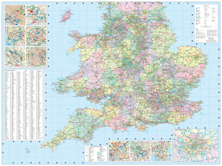 Carte routière - Grande Bretagne 2027 | Collins carte routière Collins 