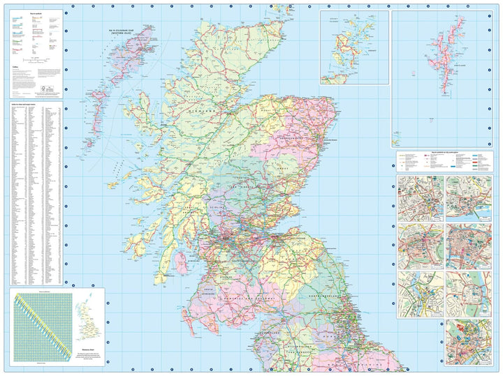 Carte routière - Grande Bretagne 2027 | Collins carte routière Collins 
