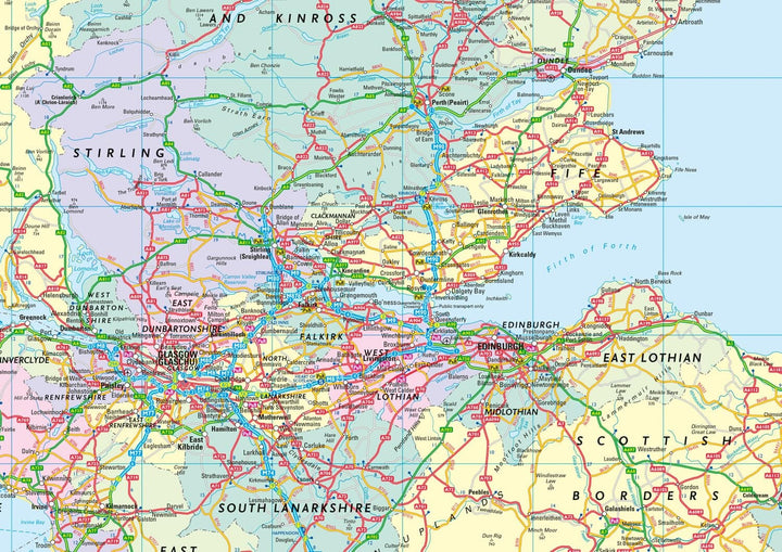 Carte routière - Grande Bretagne 2027 | Collins carte routière Collins 