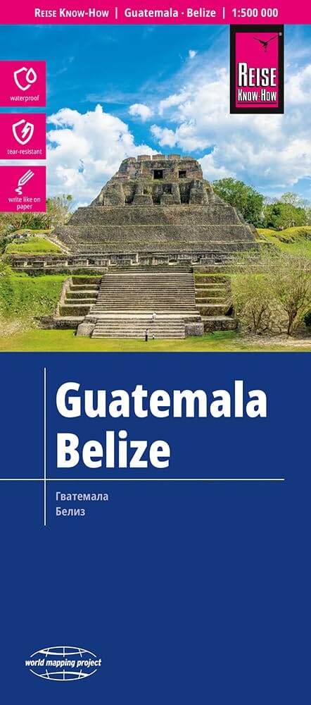 Carte routière - Guatemala & Belize | Reise Know How carte routière Reise Know-How