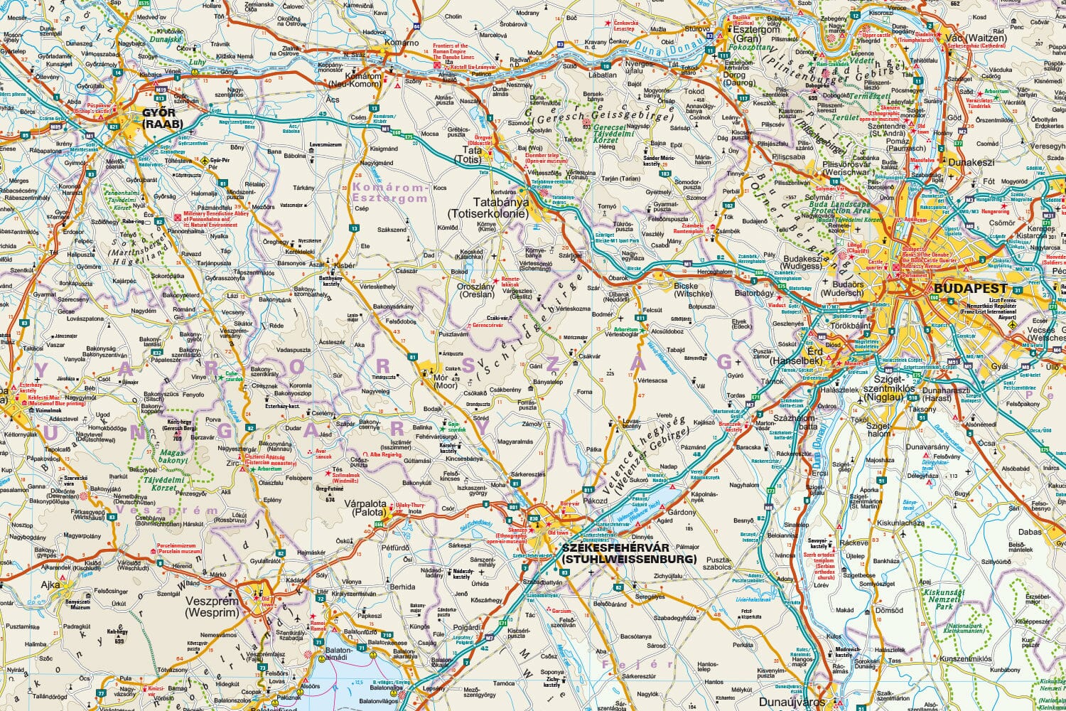 Carte routière - Hongrie | Reise Know How carte routière Reise Know-How 