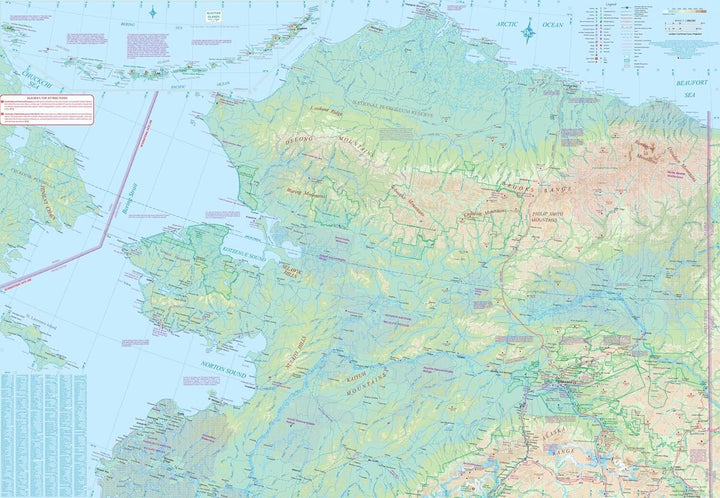 Carte routière imperméable - Alaska | ITM - 1:1 500 000 carte routière ITM 
