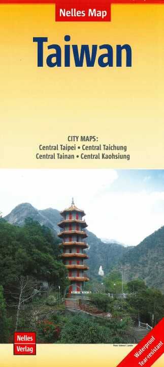 Carte routière imperméable - Taiwan | Nelles Map carte routière Nelles Verlag