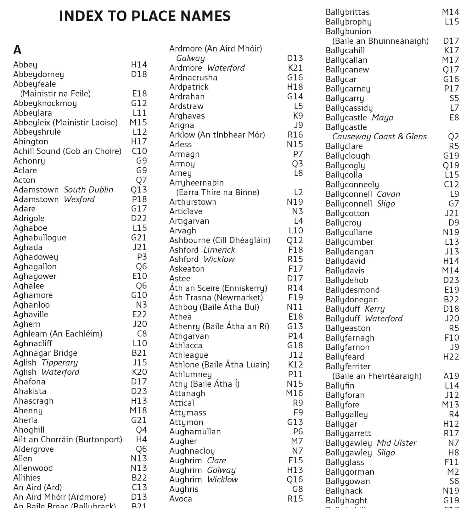 Carte routière - Irlande 2026 | Collins carte routière Collins