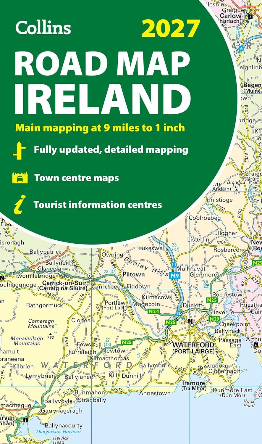 Carte routière - Irlande 2027 | Collins carte routière Collins 