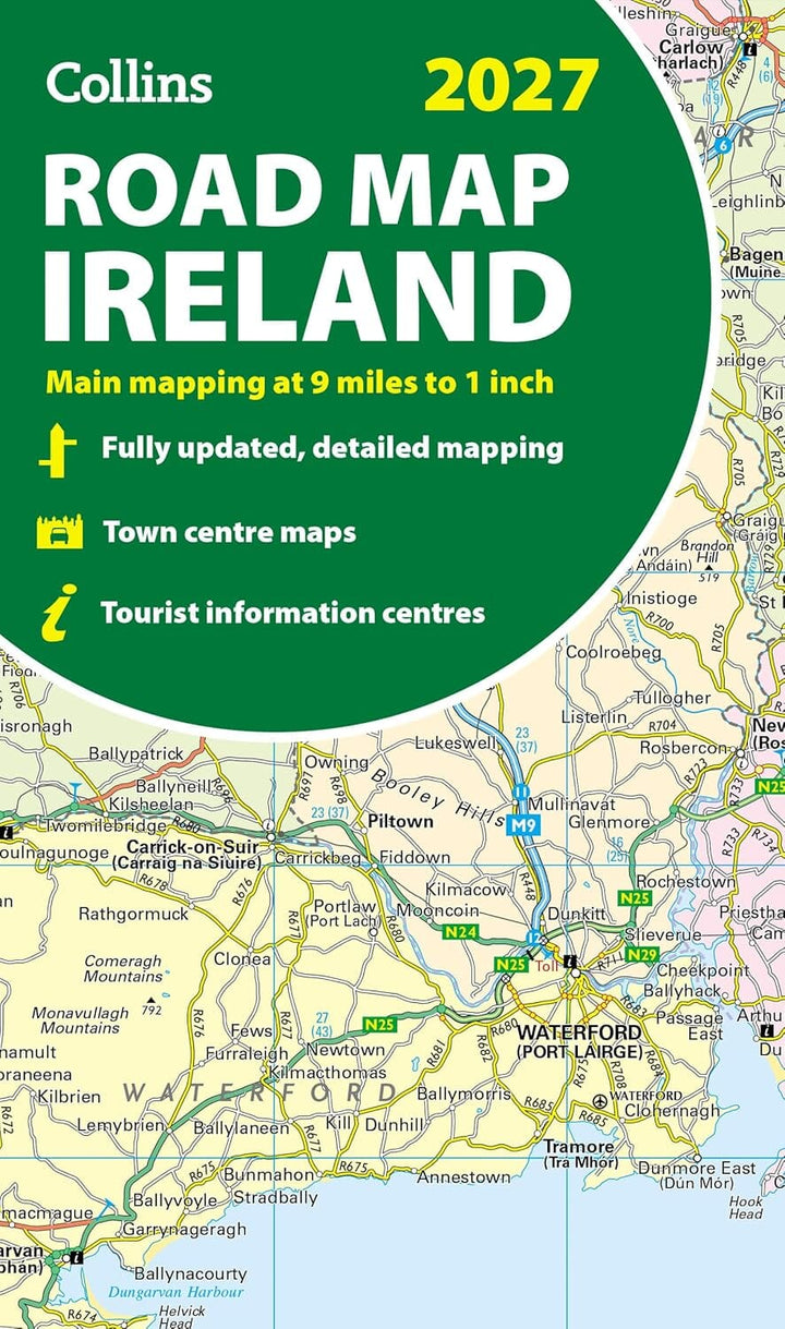 Carte routière - Irlande 2027 | Collins carte routière Collins 
