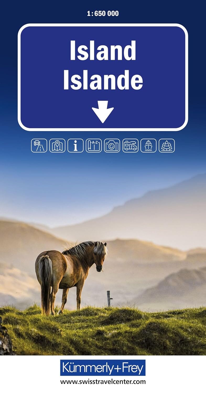 Carte routière - Islande | Kümmerly & Frey carte routière Kümmerly & Frey