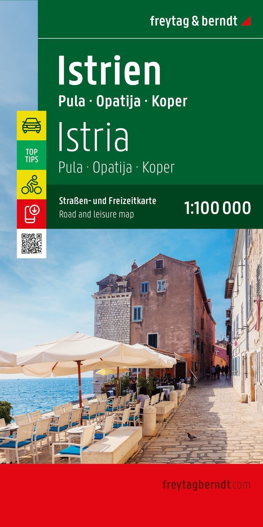 Carte routière - Istrie, Pula, Opatija, Koper - 1:100 000 | Freytag & Berndt carte routière Freytag & Berndt 