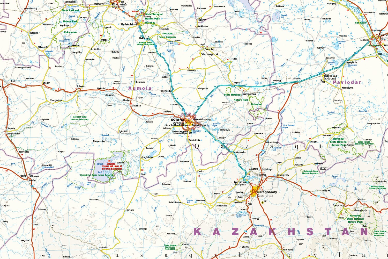 Carte routière - Kazakhstan | Reise Know How carte routière Reise Know-How 