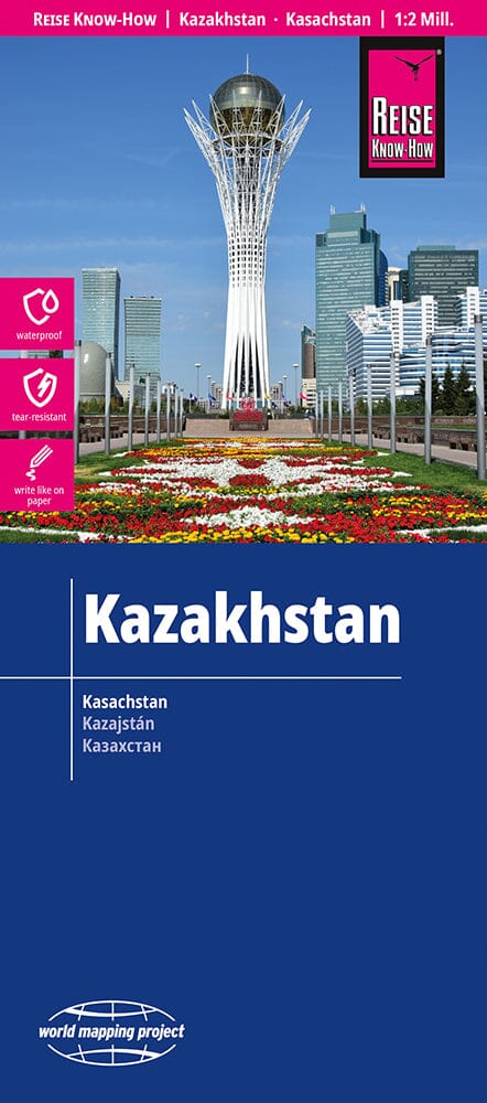 Carte routière - Kazakhstan | Reise Know How carte routière Reise Know-How 