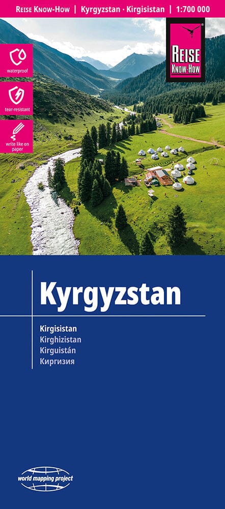 Carte routière - Kyrgyzstan | Reise Know How carte routière Reise Know-How