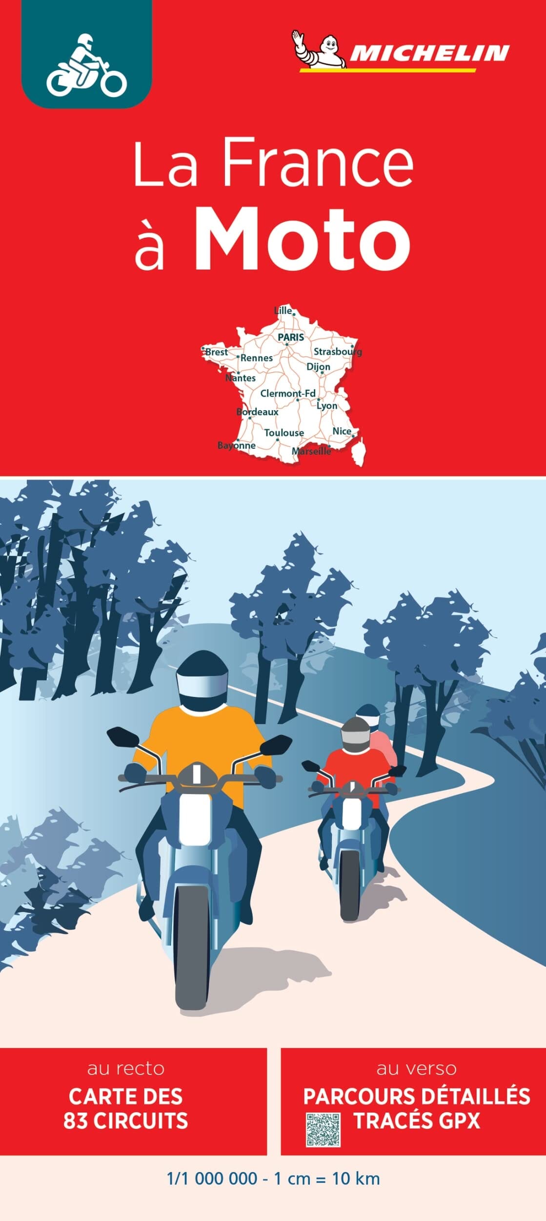 Carte routière - La France à moto | Michelin carte routière Michelin