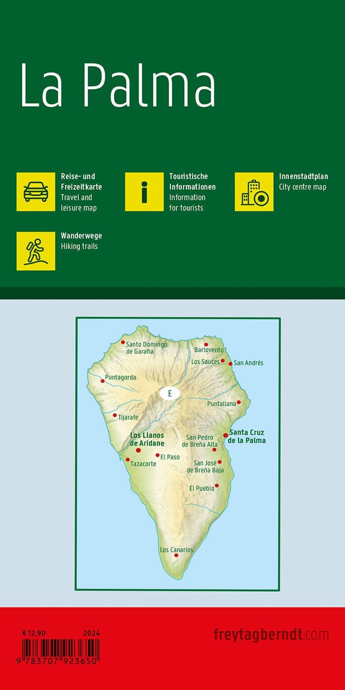 Carte routière - La Palma (îles Canaries) | Freytag & Berndt carte routière Freytag & Berndt