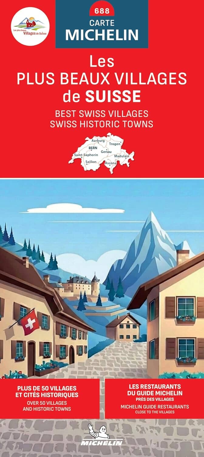 Carte routière - Les plus beaux villages de Suisse | Michelin carte routière Michelin