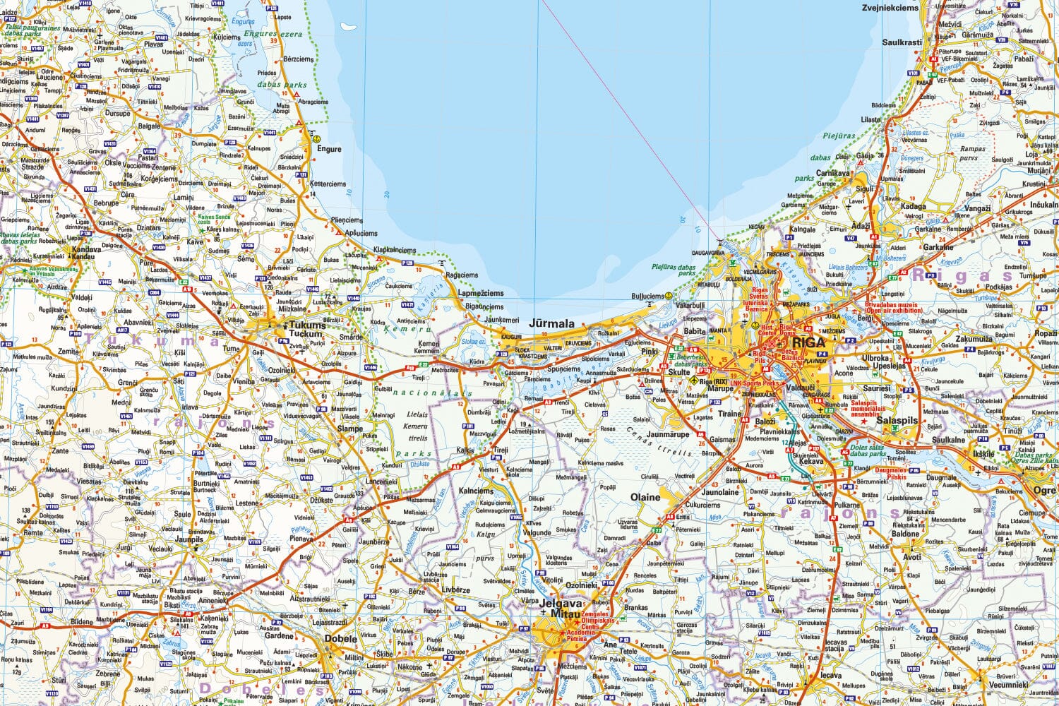Carte routière - Lettonie | Reise Know How carte routière Reise Know-How
